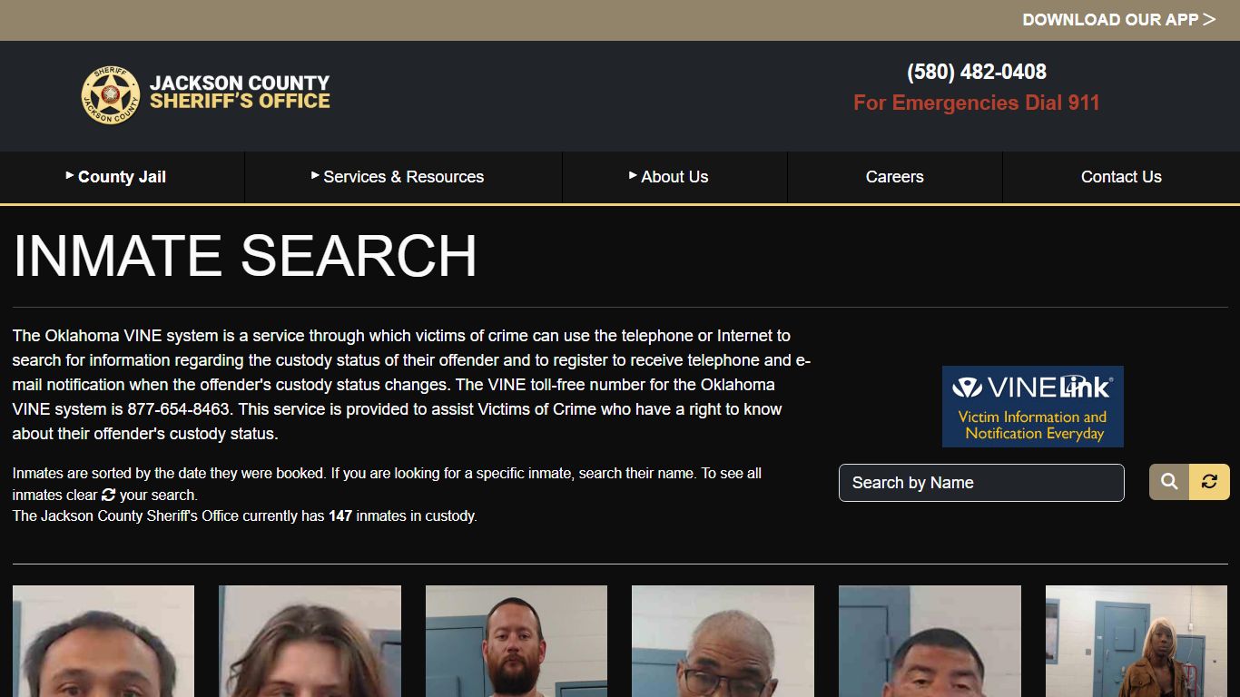 Inmate Search - Jackson County Sheriff's Office